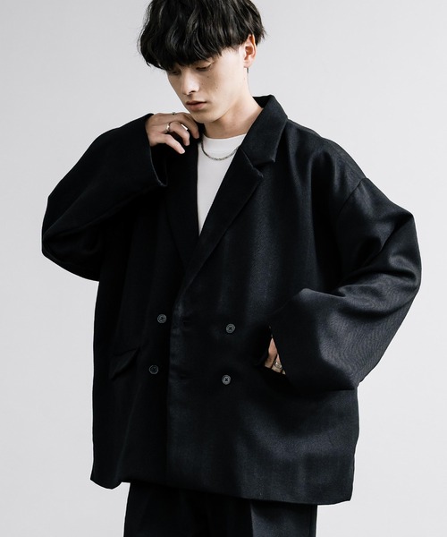 【セール】オーバーサイズツイードダブルブレストジャケット(テーラードジャケット)|Rocky Monroe(ロッキーモンロー) 【セール】オーバーサイズツイードダブルブレストジャケット(テーラードジャケット)|Rocky Monroe(ロッキーモンロー)