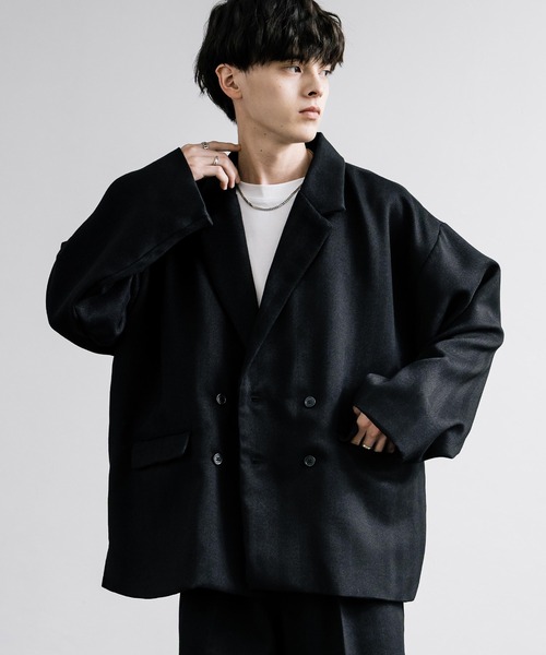 【セール】オーバーサイズツイードダブルブレストジャケット(テーラードジャケット)|Rocky Monroe(ロッキーモンロー) 【セール】オーバーサイズツイードダブルブレストジャケット(テーラードジャケット)|Rocky Monroe(ロッキーモンロー)