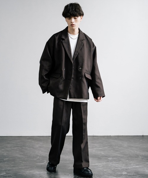 【セール】オーバーサイズツイードダブルブレストジャケット(テーラードジャケット)|Rocky Monroe(ロッキーモンロー) 【セール】オーバーサイズツイードダブルブレストジャケット(テーラードジャケット)|Rocky Monroe(ロッキーモンロー)