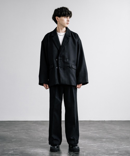 【セール】オーバーサイズツイードダブルブレストジャケット(テーラードジャケット)|Rocky Monroe(ロッキーモンロー) 【セール】オーバーサイズツイードダブルブレストジャケット(テーラードジャケット)|Rocky Monroe(ロッキーモンロー)