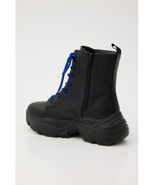 RODEO CROWNS WIDE BOWL(ロデオクラウンズワイドボウル)の「レースアップ ボリュームブーツ(ブーツ・レディース・ブラック/ダークグリーン/マジェンタ・MEDIUM/LARGE)」の8枚目の写真