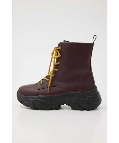 RODEO CROWNS WIDE BOWL(ロデオクラウンズワイドボウル)の「レースアップ ボリュームブーツ(ブーツ・レディース・ブラック/ダークグリーン/マジェンタ・MEDIUM/LARGE)」の12枚目の写真