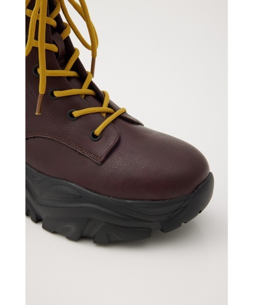 RODEO CROWNS WIDE BOWL(ロデオクラウンズワイドボウル)の「レースアップ ボリュームブーツ(ブーツ・レディース・ブラック/ダークグリーン/マジェンタ・MEDIUM/LARGE)」の16枚目の写真