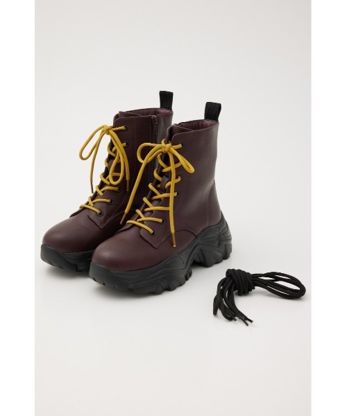 RODEO CROWNS WIDE BOWL(ロデオクラウンズワイドボウル)の「レースアップ ボリュームブーツ(ブーツ・レディース・ブラック/ダークグリーン/マジェンタ・MEDIUM/LARGE)」の19枚目の写真