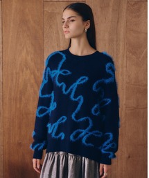 フェザーアートラインニット