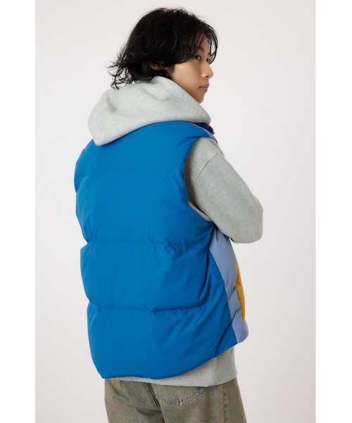 RODEO CROWNS WIDE BOWL（ロデオクラウンズワイドボウル）の「stand-neck パディングベスト（ベスト・メンズ・オレンジ/マルチ/ブラック・MEDIUM/LARGE）」の6枚目の写真