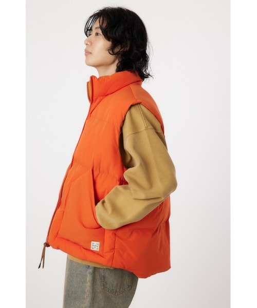 RODEO CROWNS WIDE BOWL（ロデオクラウンズワイドボウル）の「stand-neck パディングベスト（ベスト・メンズ・オレンジ/マルチ/ブラック・MEDIUM/LARGE）」の12枚目の写真