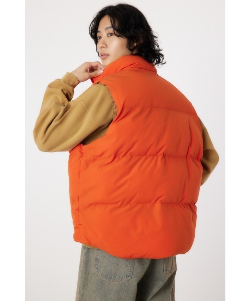 RODEO CROWNS WIDE BOWL（ロデオクラウンズワイドボウル）の「stand-neck パディングベスト（ベスト・メンズ・オレンジ/マルチ/ブラック・MEDIUM/LARGE）」の13枚目の写真