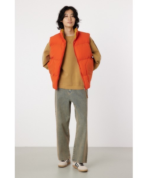 RODEO CROWNS WIDE BOWL（ロデオクラウンズワイドボウル）の「stand-neck パディングベスト（ベスト・メンズ・オレンジ/マルチ/ブラック・MEDIUM/LARGE）」の14枚目の写真