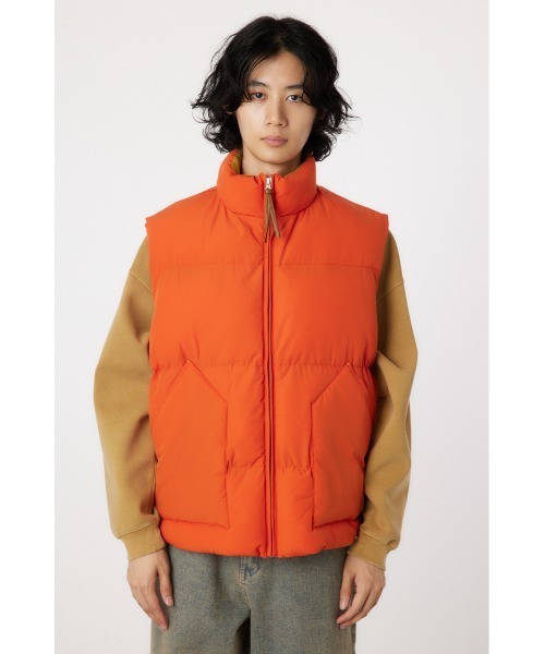 RODEO CROWNS WIDE BOWL（ロデオクラウンズワイドボウル）の「stand-neck パディングベスト（ベスト・メンズ・オレンジ/マルチ/ブラック・MEDIUM/LARGE）」の19枚目の写真