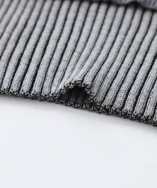 kOhAKU（コハク）の「『フェイクレイヤードリブニット』（ニット/セーター・レディース・ブルーグリーン/グレー・1/2）」の7枚目の写真