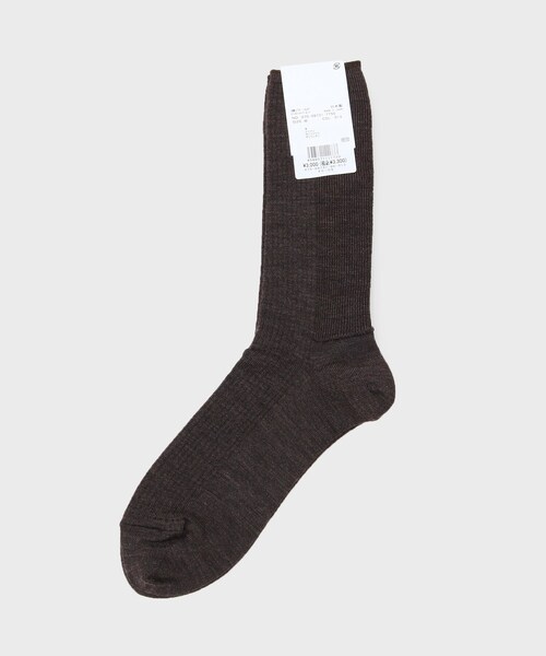 TAKEO KIKUCHI（タケオキクチ）の「ウール混リブソックス（ソックス/靴下・メンズ・ブルー系その他/ダークグレー/ボルドー・00）」の5枚目の写真