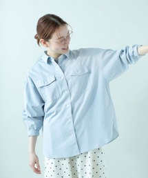 PAR ICI（パーリッシィ）の「ピンオックス フラップポケットシャツ（シャツ/ブラウス）」