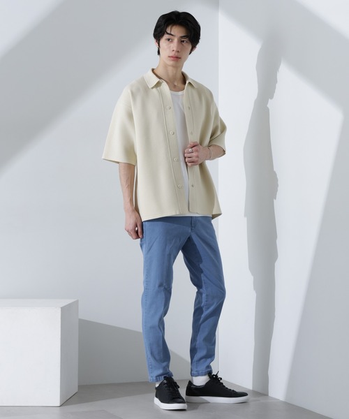 NANO universe（ナノユニバース）の「NORMANBROS別注 ストレッチイージーデニム（デニムパンツ・メンズ・ブラック/ライトブルー/ネイビー・L/M）」の12枚目の写真