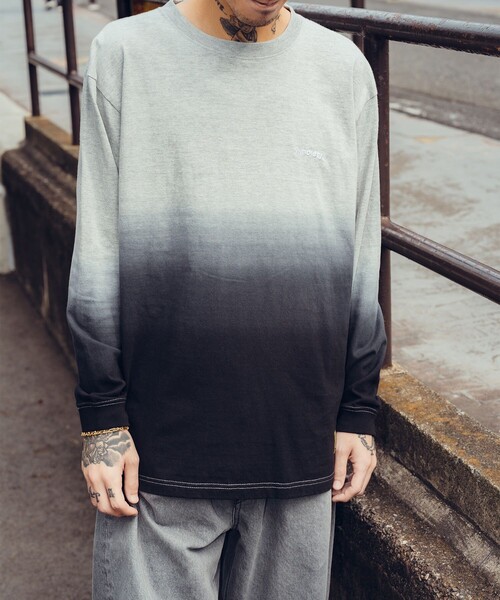 Subciety(サブサエティ)の「Gradation tee L/S(Tシャツ/カットソー・メンズ・ブラック/ブルー・SMALL/MEDIUM/LARGE/X-LARGE)」の12枚目の写真