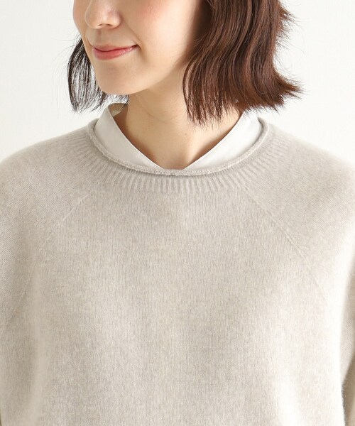 LAURA ASHLEY(ローラアシュレイ)の「【ウール混】チェスケーブル半袖ニット(ニット/セーター・レディース・ベージュ/グレー・38)」の15枚目の写真