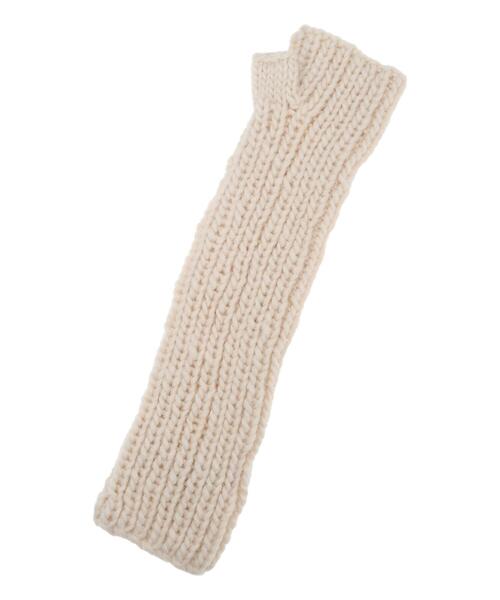 Samansa Mos2（サマンサ モスモス）の「ぽこぽこアームウォーマー（手袋・レディース・モカ/オフホワイト・F）」の17枚目の写真