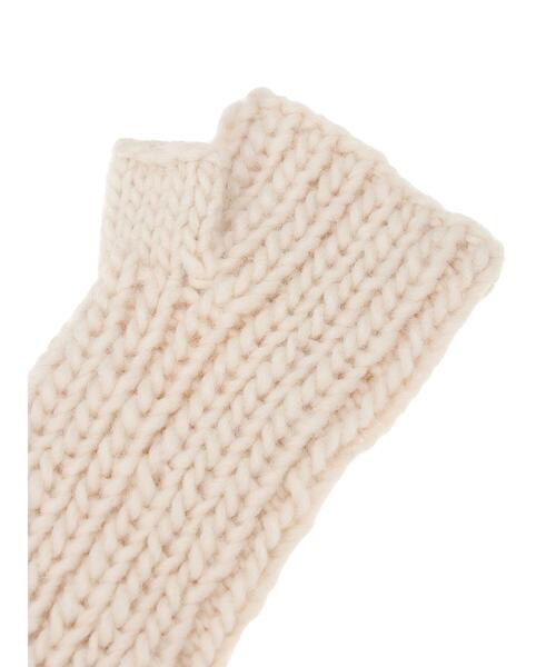 Samansa Mos2（サマンサ モスモス）の「ぽこぽこアームウォーマー（手袋・レディース・モカ/オフホワイト・F）」の19枚目の写真