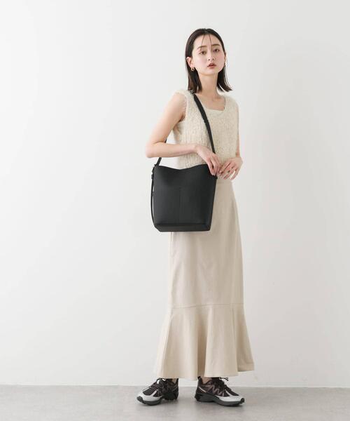 SENSE OF PLACE by URBAN RESEARCH（センスオブプレイスバイアーバンリサーチ）の「『防汚』アウトポケットショルダーバッグ（ショルダーバッグ・レディース・ライトグレー/ブラック/ベージュ/アイボリー/ブルー・ONE）」の12枚目の写真