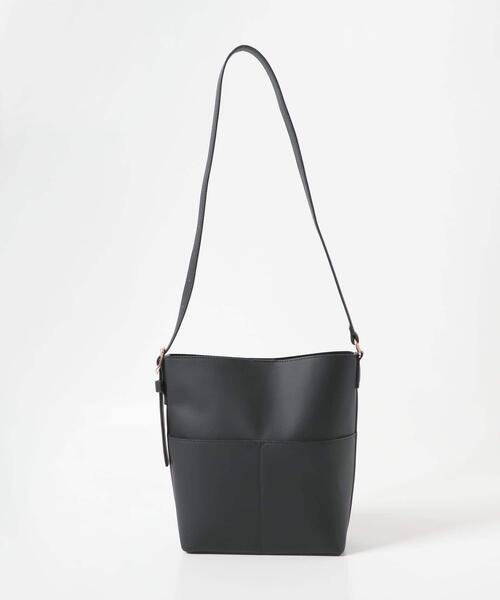 SENSE OF PLACE by URBAN RESEARCH（センスオブプレイスバイアーバンリサーチ）の「『防汚』アウトポケットショルダーバッグ（ショルダーバッグ・レディース・ライトグレー/ブラック/ベージュ/アイボリー/ブルー・ONE）」の13枚目の写真