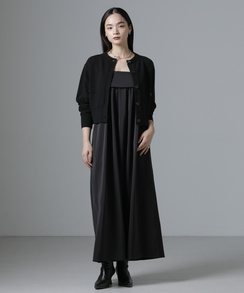 NANO universe（ナノユニバース）の「吸湿発熱マシンウォッシャブルニットカーディガン（ニット/セーター・レディース・アイボリー/レッド/ブラック・FREE）」の21枚目の写真