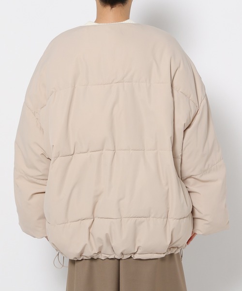 mysty woman(ミスティウーマン)の「マフラーツキノーカラーブルゾン 202904(ブルゾン・レディース・ベージュ/ブラック/アイボリー・FREE)」の16枚目の写真