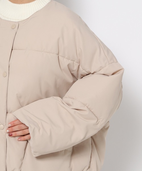 mysty woman(ミスティウーマン)の「マフラーツキノーカラーブルゾン 202904(ブルゾン・レディース・ベージュ/ブラック/アイボリー・FREE)」の19枚目の写真