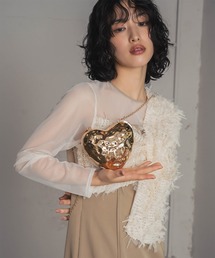 girl | メタリック ハートチェーンバッグ パーティーバッグ 結婚式 パーティー お呼ばれ オケージョン(ショルダーバッグ)