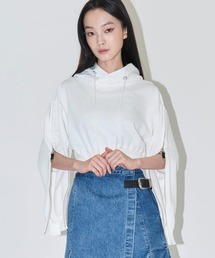 TOGA | 【TOGA PULLA/トーガプルラ】Zip sweat hoodie/ジップスウェットフーディ/ショートパーカー(パーカー)