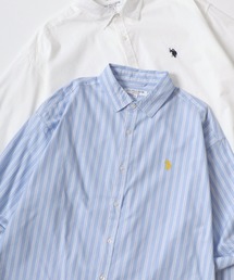U.S. POLO ASSN./ユーエスポロアッスン オーバーサイズ 無地 ストライプ チェック ロゴ ワンポイント刺繍 レギュラーカラー 長袖シャツ/レディース メンズ