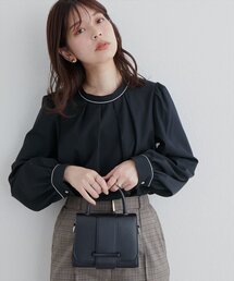 natural couture | 配色ボウタイ2WAYブラウス(シャツ/ブラウス)
