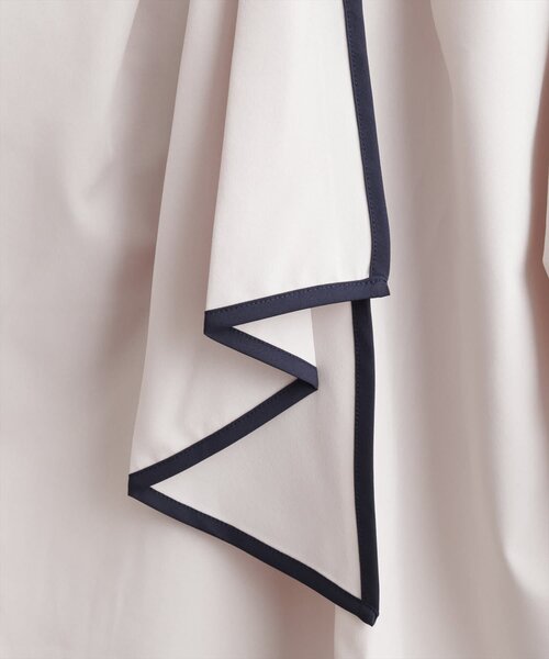 natural couture（ナチュラルクチュール）の「配色ボウタイ2WAYブラウス（シャツ/ブラウス・レディース・ネイビー/その他1/ピンクベージュ/サックスブルー/グレイッシュベージュ/オフホワイト/チャコールグレー・FREE）」の8枚目の写真