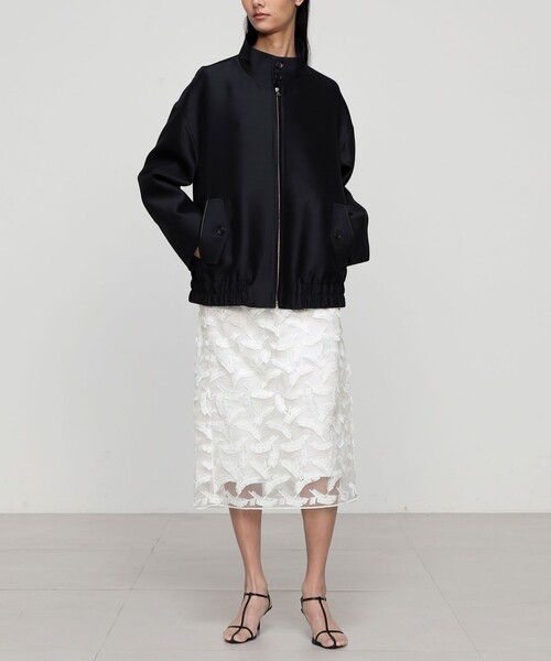 TOMORROWLAND .B（トゥモローランドビー）の「シルクウール ジップ