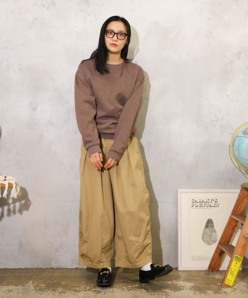 HARVESTY（ハーベスティ）の「HARVESTY / ハーベスティー CIRCUS PANTS COMA COTTON GARBERDINE CLOTH サーカスパンツ ギャバジン（その他パンツ・レディース・ブラック/オリーブ/ベージュ・1/0/2）」の17枚目の写真