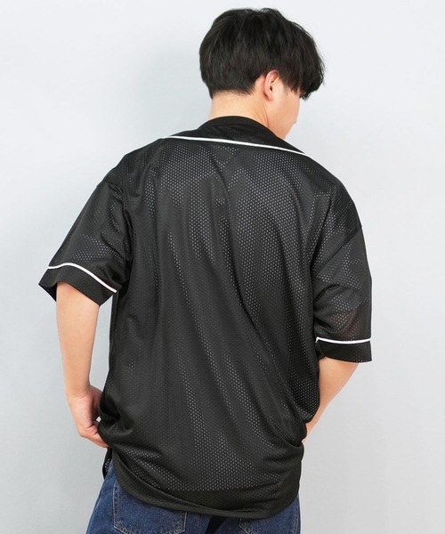 ムラサキスポーツ(ムラサキスポーツ)の「【ムラサキスポーツ限定】DEAR LAUREL/ディアローレル ベースボールシャツ/半袖シャツ D25S2406(シャツ/ブラウス・メンズ・ブラック/オフホワイト・M/L)」の12枚目の写真