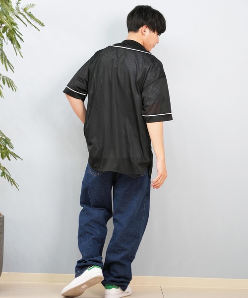 ムラサキスポーツ(ムラサキスポーツ)の「【ムラサキスポーツ限定】DEAR LAUREL/ディアローレル ベースボールシャツ/半袖シャツ D25S2406(シャツ/ブラウス・メンズ・ブラック/オフホワイト・M/L)」の16枚目の写真