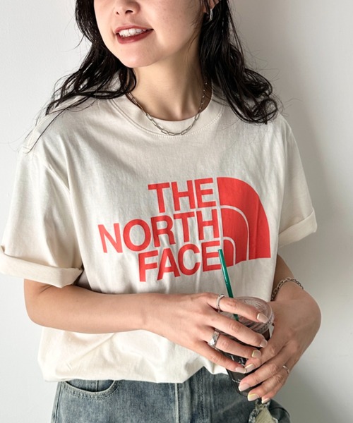 THE NORTH FACE(ザノースフェイス)の「国内未発売 USモデル THE NORTH FACE(ザ・ノースフェイス)/オーバーサイズ ハーフドーム ロゴTシャツ/M S/S HALF DOME TEE(Tシャツ/カットソー・レディース・ブルー/グレー/ブラック/カーキ/ホワイト/アイボリー/ライトブルー・L/S/XL/M)」の16枚目の写真