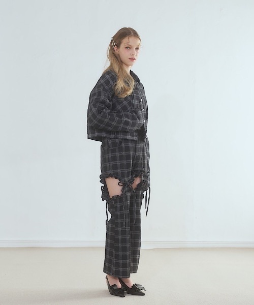 lilLilly（リルリリー）の「ハートポケットデニムパンツ（デニムパンツ・レディース・ブルー/ブラック/インディゴブルー・FREE）」の7枚目の写真