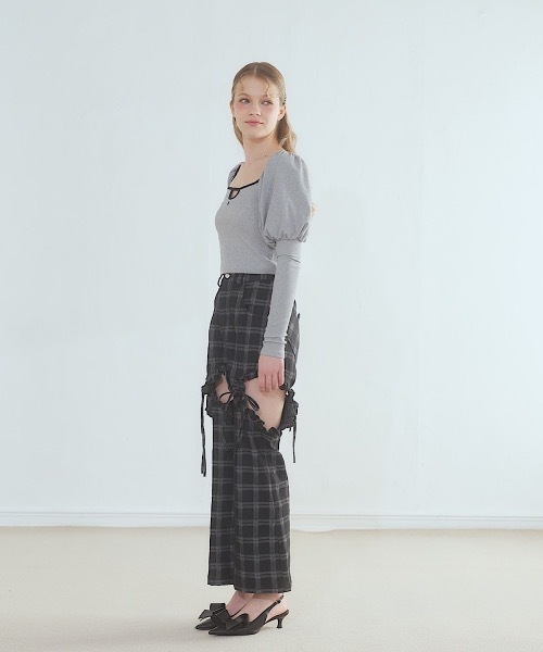 lilLilly（リルリリー）の「ハートポケットデニムパンツ（デニムパンツ・レディース・ブルー/ブラック/インディゴブルー・FREE）」の8枚目の写真