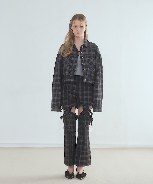 lilLilly（リルリリー）の「ハートポケットデニムパンツ（デニムパンツ・レディース・ブルー/ブラック/インディゴブルー・FREE）」の9枚目の写真