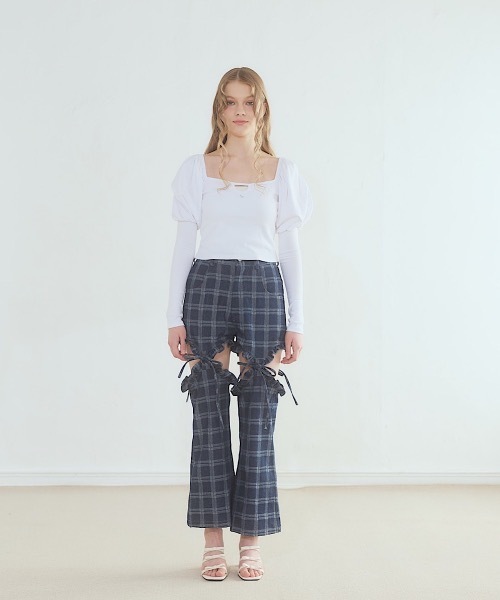 lilLilly（リルリリー）の「ハートポケットデニムパンツ（デニムパンツ・レディース・ブルー/ブラック/インディゴブルー・FREE）」の13枚目の写真