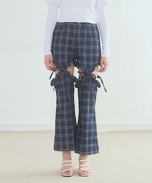 lilLilly（リルリリー）の「ハートポケットデニムパンツ（デニムパンツ・レディース・ブルー/ブラック/インディゴブルー・FREE）」の18枚目の写真