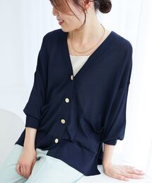 le.coeur blanc | ハイゲージVネックカーディガン(カーディガン/ボレロ)