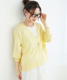 le.coeur blanc | ハイゲージVネックカーディガン(カーディガン/ボレロ)