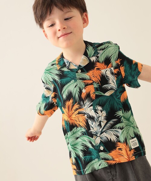 BEAMS mini（ビームスミニ）の「プリント レーヨン シャツ 2025S?（90～150cm）（シャツ/ブラウス・キッズ・ブラック/その他・140/150/90/110/120/130/100）」の10枚目の写真