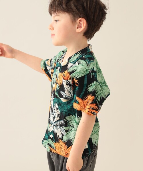 BEAMS mini（ビームスミニ）の「プリント レーヨン シャツ 2025S?（90～150cm）（シャツ/ブラウス・キッズ・ブラック/その他・140/150/90/110/120/130/100）」の11枚目の写真
