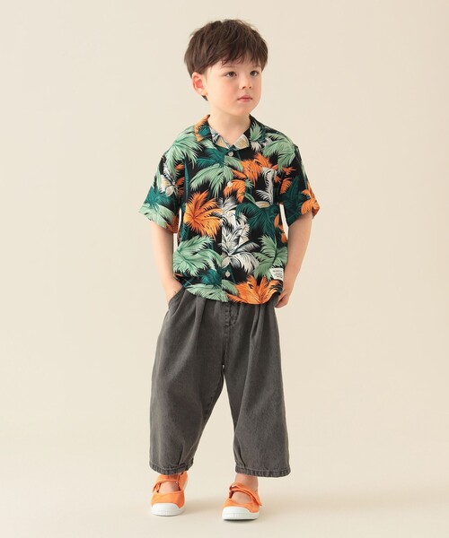 BEAMS mini（ビームスミニ）の「プリント レーヨン シャツ 2025S?（90～150cm）（シャツ/ブラウス・キッズ・ブラック/その他・140/150/90/110/120/130/100）」の12枚目の写真