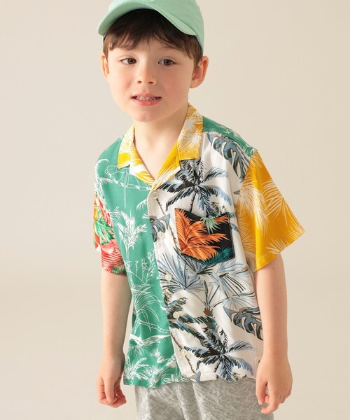 BEAMS mini（ビームスミニ）の「プリント レーヨン シャツ 2025S?（90～150cm）（シャツ/ブラウス・キッズ・ブラック/その他・140/150/90/110/120/130/100）」の16枚目の写真