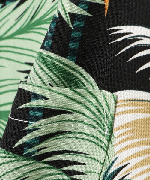 BEAMS mini（ビームスミニ）の「プリント レーヨン シャツ 2025S?（90～150cm）（シャツ/ブラウス・キッズ・ブラック/その他・140/150/90/110/120/130/100）」の3枚目の写真