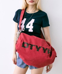 DTYYPE | ロゴ入りヴィンテージ風ボストンバッグ(ショルダーバッグ)